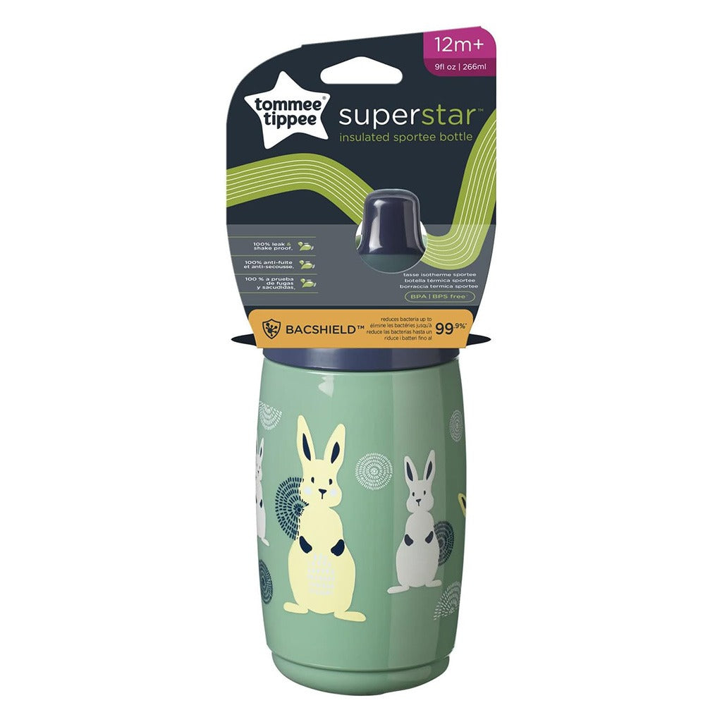 Tommee Tippee Superstar Toddlers Insulated Sportee Water Bottle From 12+ Months 266ml-Assorted Color - Easy Pharmacy LLC