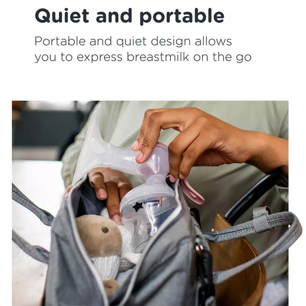 Tommee Tippee Made For Me Single Manual Breast Pump-Pink Color - Easy Pharmacy LLC