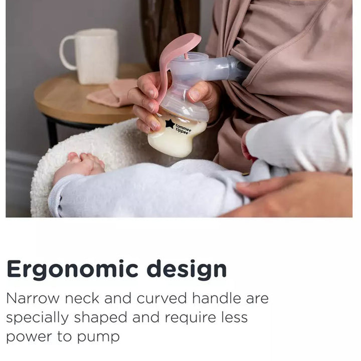 Tommee Tippee Made For Me Single Manual Breast Pump-Pink Color - Easy Pharmacy LLC
