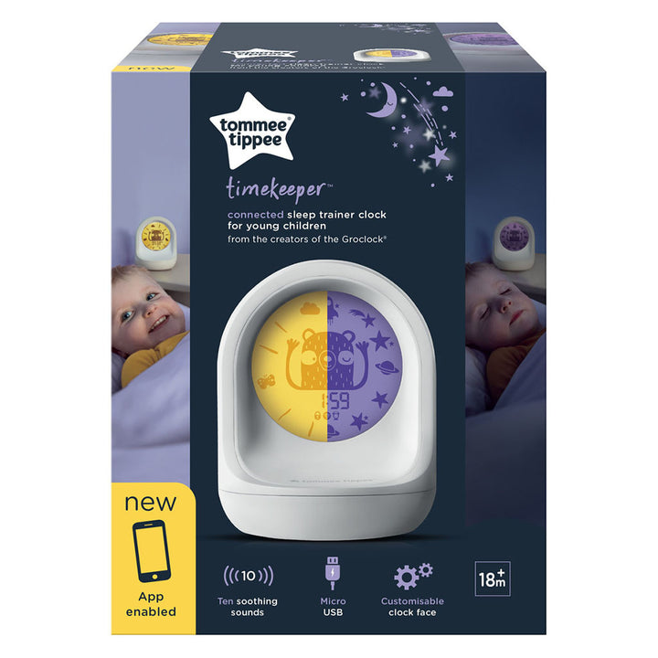 Tommee Tippee Timekeeper Connected Groclock Toddlers Sleep Trainer Clock From 18+ Months - Easy Pharmacy LLC