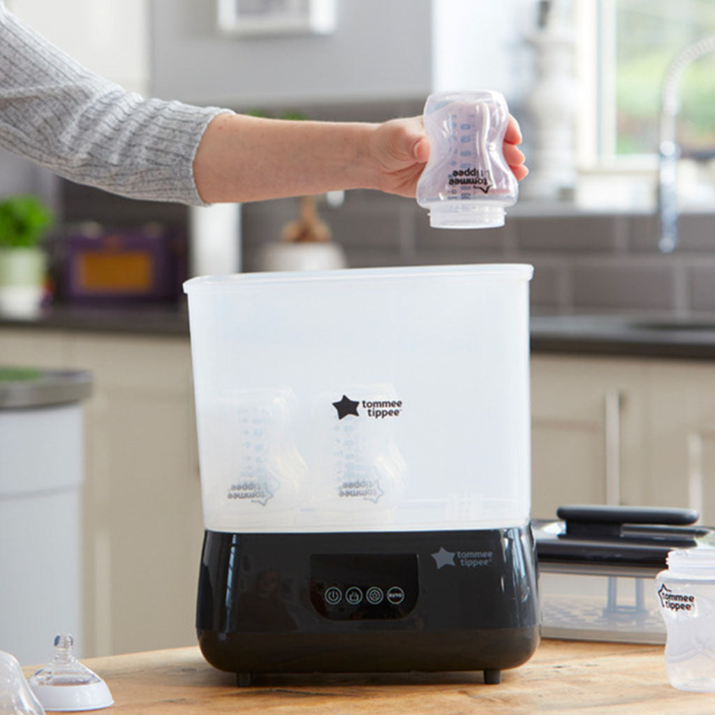 Tommee Tippee Super Steam N Dry Advanced Electric Steriliser And Dryer - Black - Easy Pharmacy LLC