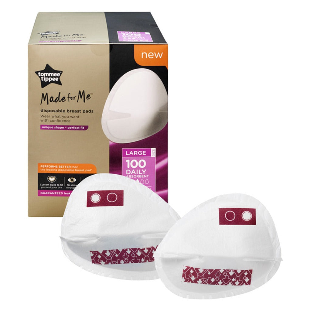 Tommee Tippee Made For Me Disposable Daily Absorbent Breast Pads - Large, Pack of 100’s - Easy Pharmacy LLC