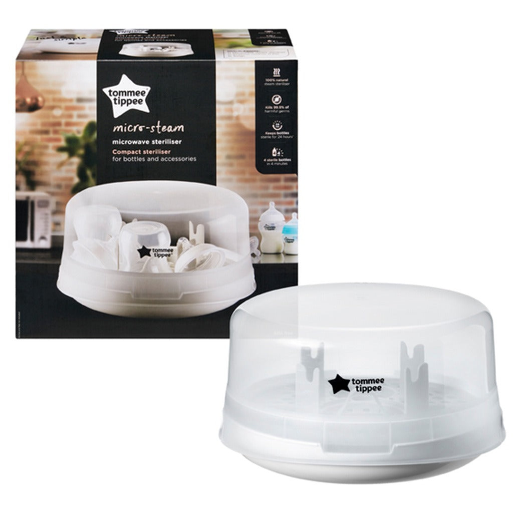 Tommee Tippee Micro-Steam Microwave Compact Steriliser To Sterilize Bottles & Accessories - Easy Pharmacy LLC