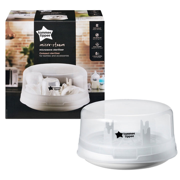 Tommee Tippee Micro-Steam Microwave Compact Steriliser To Sterilize Bottles & Accessories - Easy Pharmacy LLC