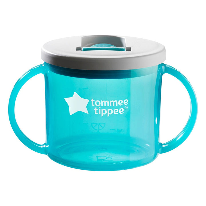 Tommee Tippee Slow Flow Baby Feeding Everyday Essential First Cup For 4+ Months - Blue, 190ml - Easy Pharmacy LLC