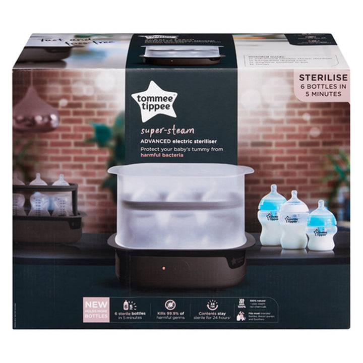 Tommee Tippee Super Steam Advanced Electric Sterilizer - Black Color - Easy Pharmacy LLC