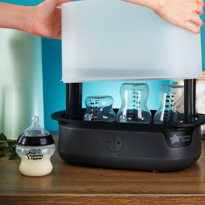 Tommee Tippee Super Steam Advanced Electric Sterilizer - Black Color - Easy Pharmacy LLC