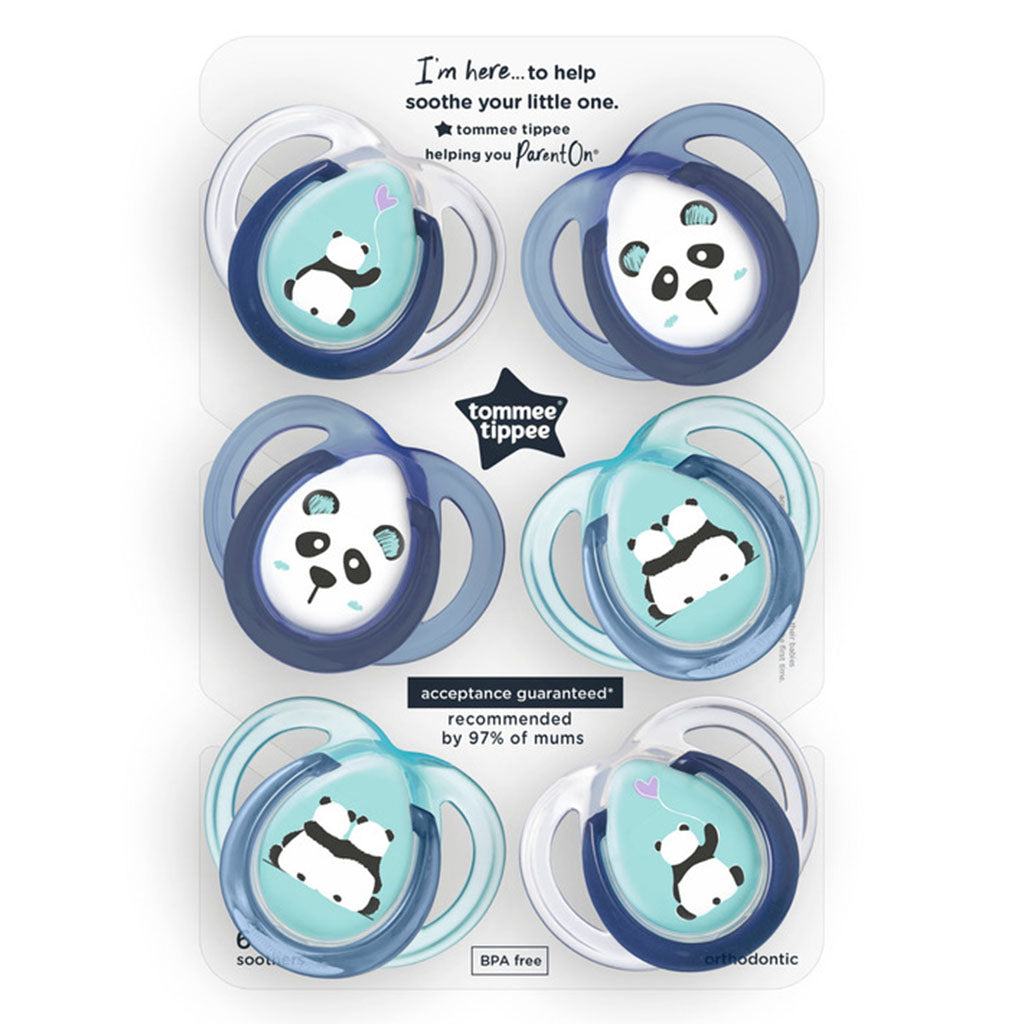 Tommee Tippee Anytime Baby Soother For 0 To 6 Months, Pack of 6's - Easy Pharmacy LLC