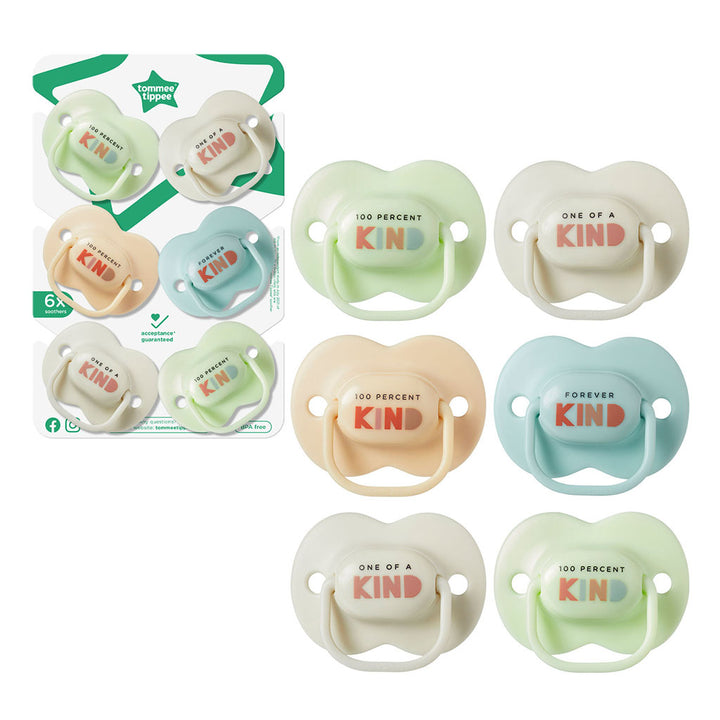 Tommee Tippee Kind Anytime Soother For 0+ Months, Pack of 6’s - Easy Pharmacy LLC