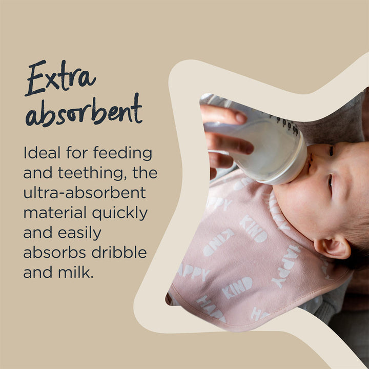 Tommee Tippee Closer To Nature Comfee Fit Light Baby Bibs For 0+ Months - Pink, Pack of 2’s - Easy Pharmacy LLC