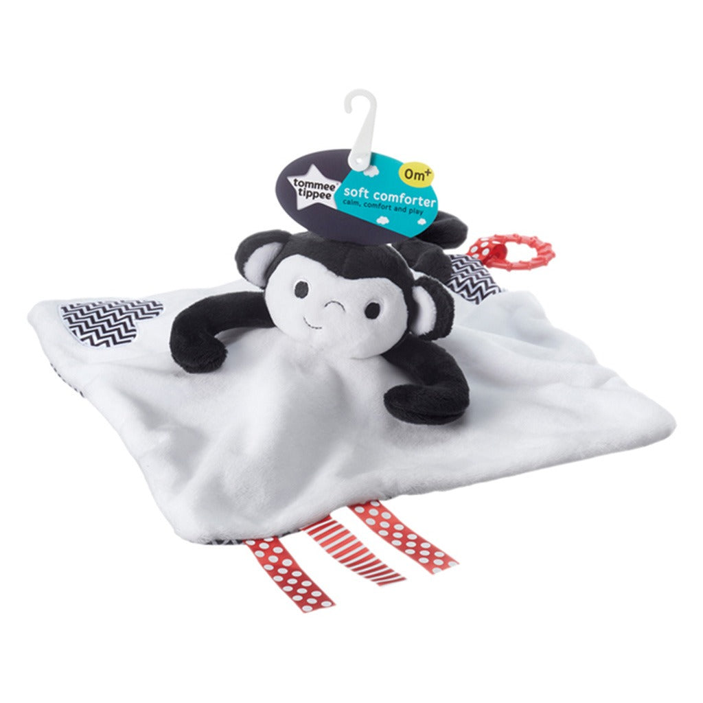 Tommee Tippee Soft Baby Comforter Marco Monkey For 0+ Months- White Color - Easy Pharmacy LLC