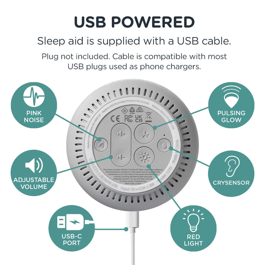 Tommee Tippee Dream Maker Pulsing Glow Night Light Baby Sleep Aid For 0+ Months - Easy Pharmacy LLC