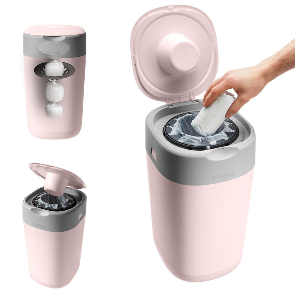 Tommee Tippe Twist And Click Advanced Nappy Disposal Bin - Pink - Easy Pharmacy LLC