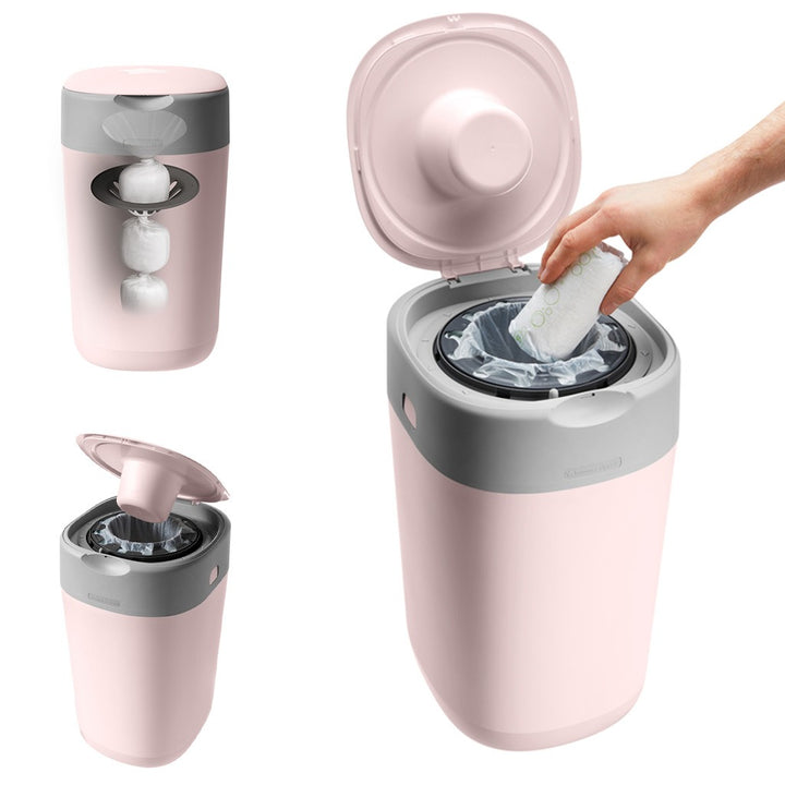 Tommee Tippe Twist And Click Advanced Nappy Disposal Bin - Pink - Easy Pharmacy LLC