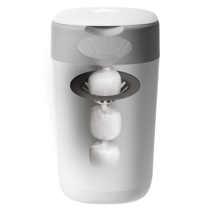 Tommee Tippee Twist & Click Advanced Nappy Disposal Bin + 6 Refill Cassette Complete Starter Set For Nappy Disposal - Easy Pharmacy LLC