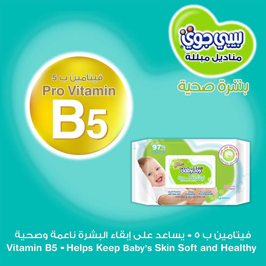 BabyJoy Healthy Skin Gentle Baby Wet Wipes With 0% Alcohol, Pack of 50's - Easy Pharmacy LLC