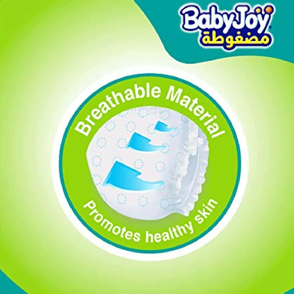BabyJoy Compressed Diamond Pad Baby Diapers, Size 4, Large For 10-18Kg Baby, Giant Pack of 74's - Easy Pharmacy LLC