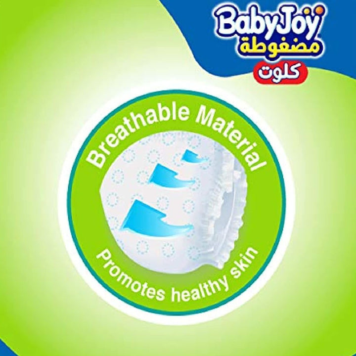 BabyJoy Compressed Diamond Pad Culotte Pant Baby Diapers, Size 6, Junior, XXL For 16-25Kg Baby, Mega Pack of 40's - Easy Pharmacy LLC