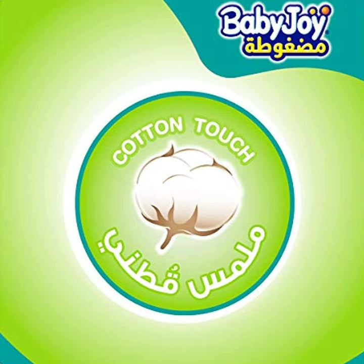 BabyJoy Compressed Diamond Pad Baby Diapers, Size 3, Medium For 6-12Kg Baby, Value Pack of 34's - Easy Pharmacy LLC
