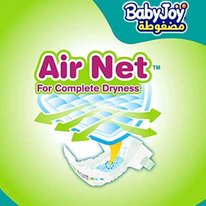 BabyJoy Compressed Diamond Pad Baby Diapers, Size 5, Junior, For 14-23Kg Baby, Value Pack of 27's - Easy Pharmacy LLC