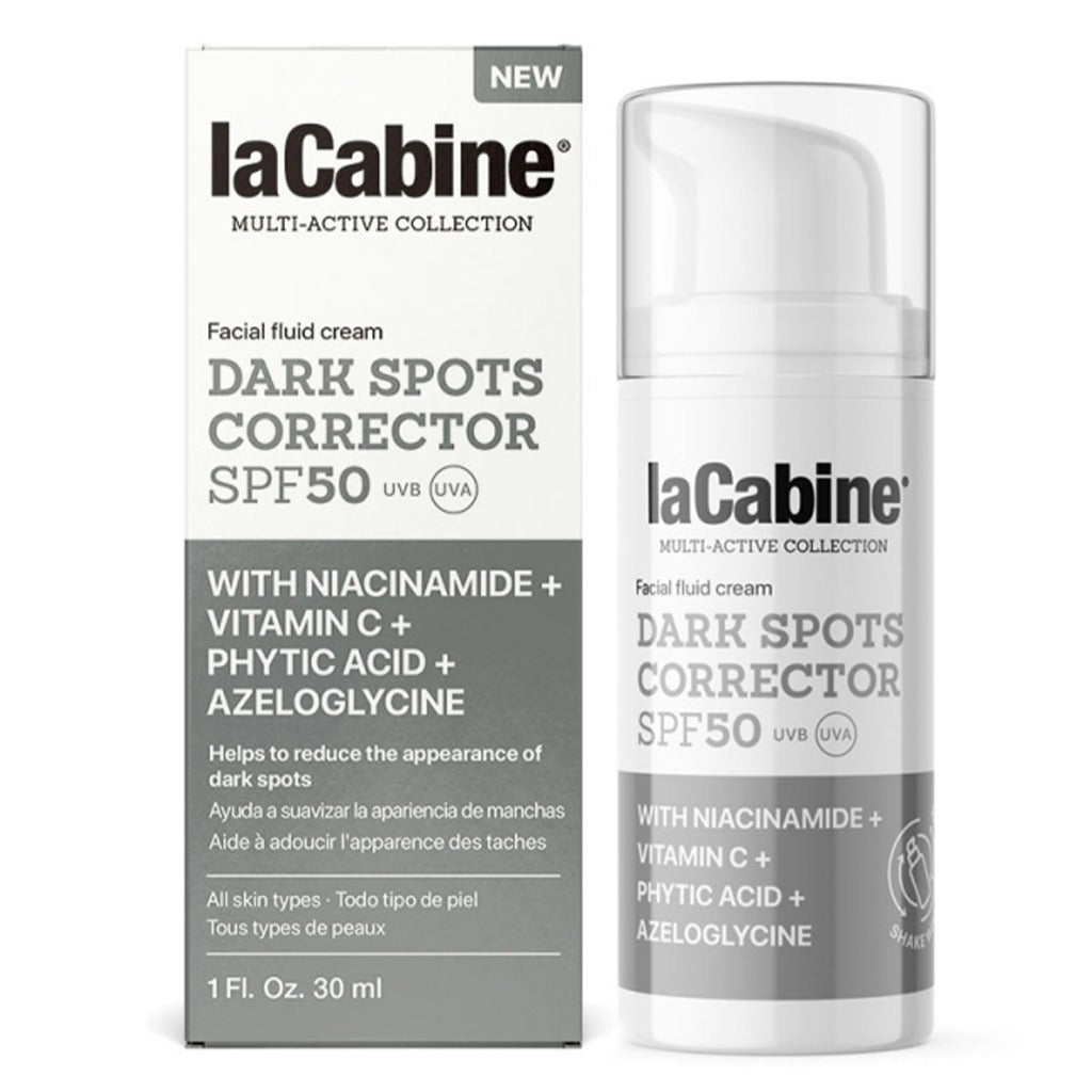 Lacabine Dark Spot Corrector Fluid Facial Cream With SPF 50, Niacinamide And Vitamin C For All Skin Types 30ml - Easy Pharmacy LLC