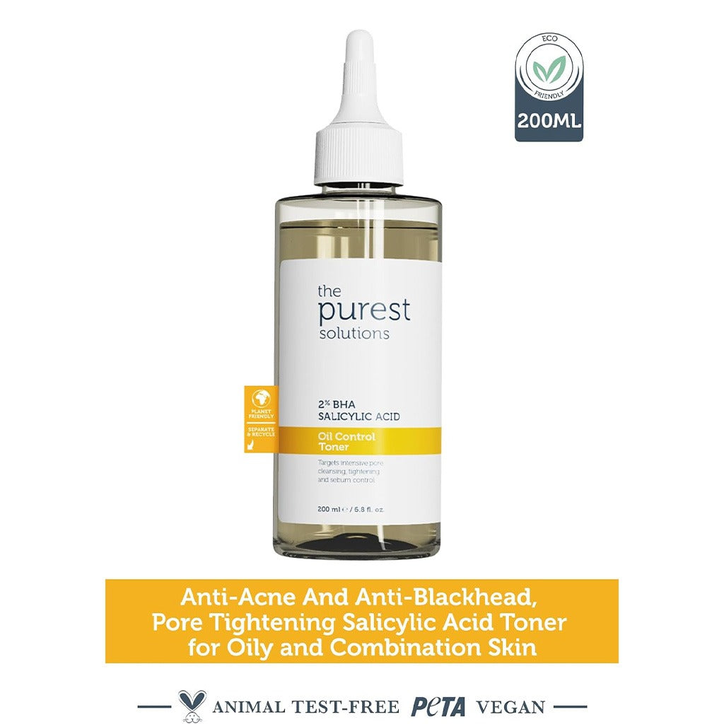 The Purest Solutions 2% BHA Salicylic Acid Oil Control Facial Toner 200ml - Easy Pharmacy LLC