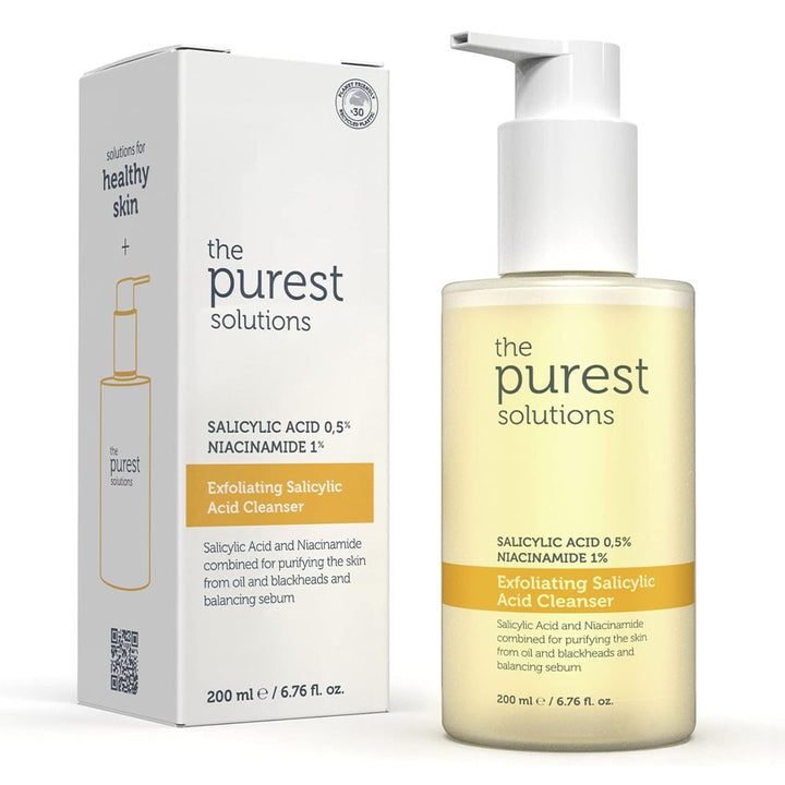 The Purest Solutions 0.5% Salicylic Acid & 1% Niacinamide Exfoliating Salicylic Acid Cleanser 200ml - Easy Pharmacy LLC