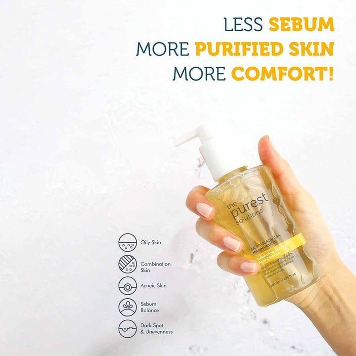 The Purest Solutions 0.5% Salicylic Acid & 1% Niacinamide Exfoliating Salicylic Acid Cleanser 200ml - Easy Pharmacy LLC