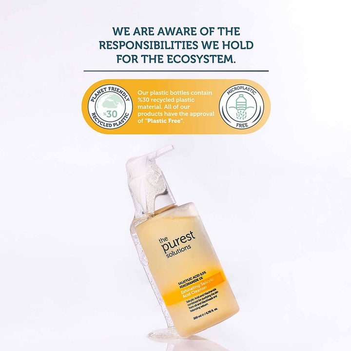 The Purest Solutions 0.5% Salicylic Acid & 1% Niacinamide Exfoliating Salicylic Acid Cleanser 200ml - Easy Pharmacy LLC