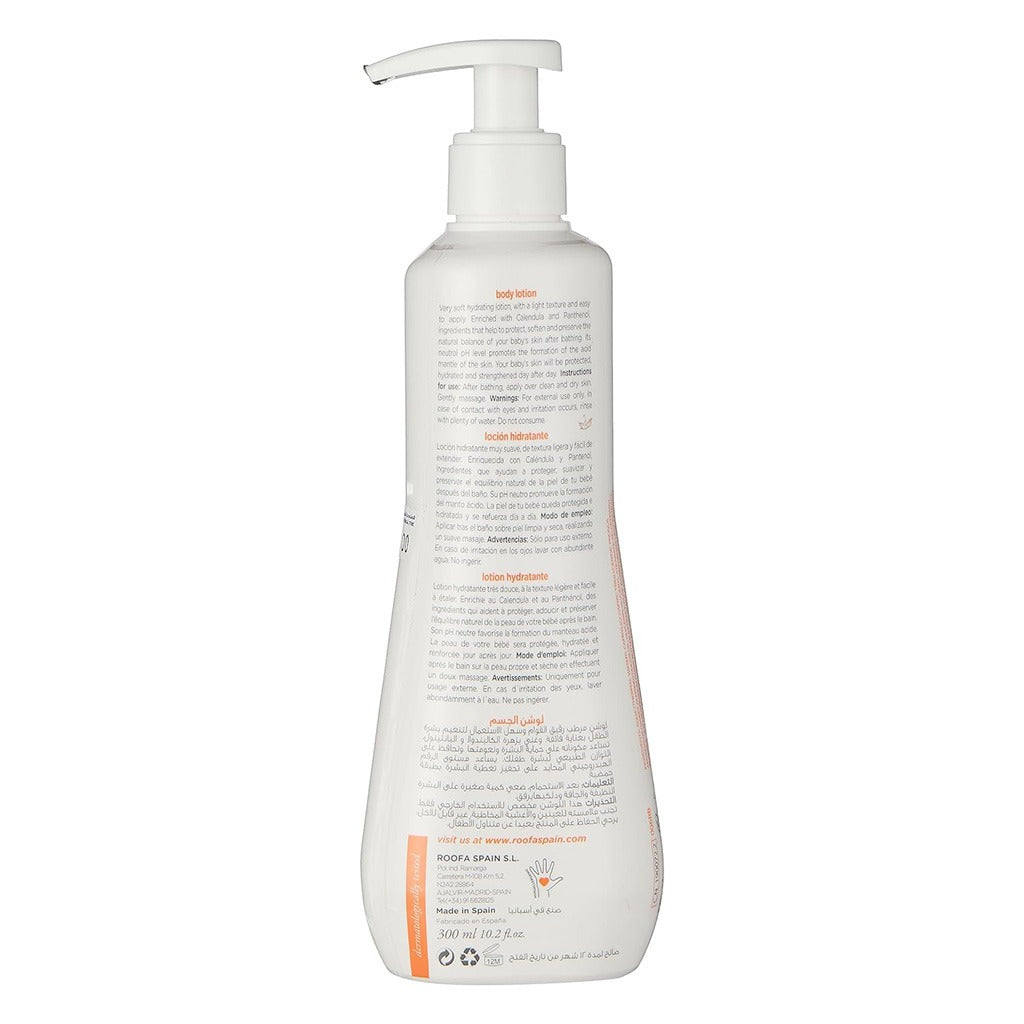 Roofa Baby Moisturizing Body Lotion With Calendula & Panthenol For Sensitive Skin 300ml - Easy Pharmacy LLC
