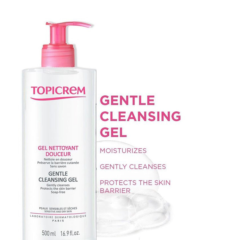 Topicrem Gentle Body & Hair Cleansing Gel For Sensitive & Dry Skin 500ml - Easy Pharmacy LLC