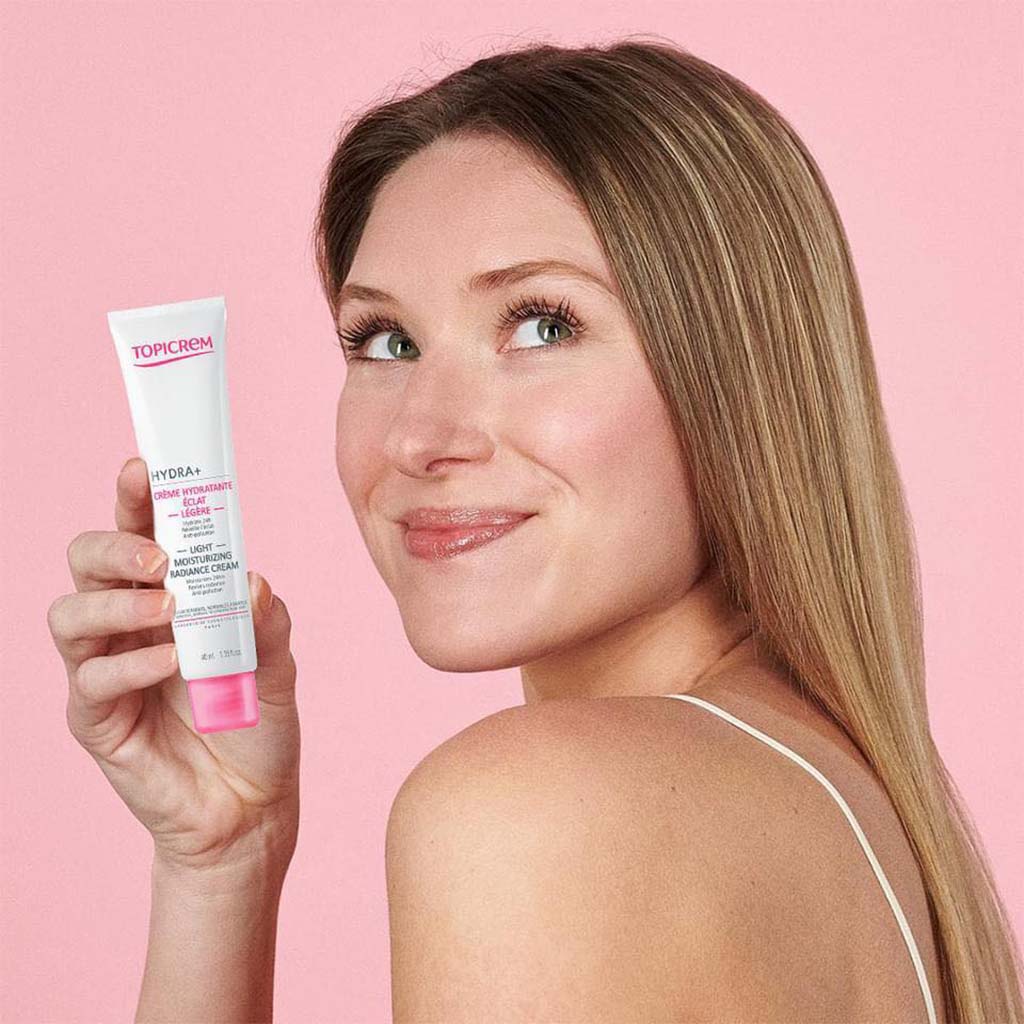 Topicrem Hydra+ Light Moisturizing Radiance Cream For Sensitive & Normal To Combination Skin 40ml - Easy Pharmacy LLC
