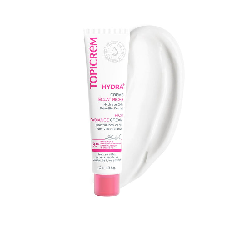 Topicrem Hydra+ Rich Moisturizing Radiance Cream For Sensitive & Dry To Very Dry Skin 40ml - Easy Pharmacy LLC