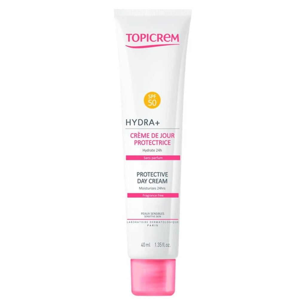 Topicrem Hydra + Protective Day Cream With SPF 50+ For Sensitive Skin, Fragrance Free 40ml - Easy Pharmacy LLC