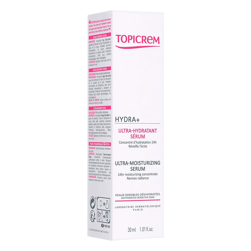 Topicrem Hydra+ Ultra Moisturizing Face Serum For Dehydrated, Sensitive Skin 30ml - Easy Pharmacy LLC