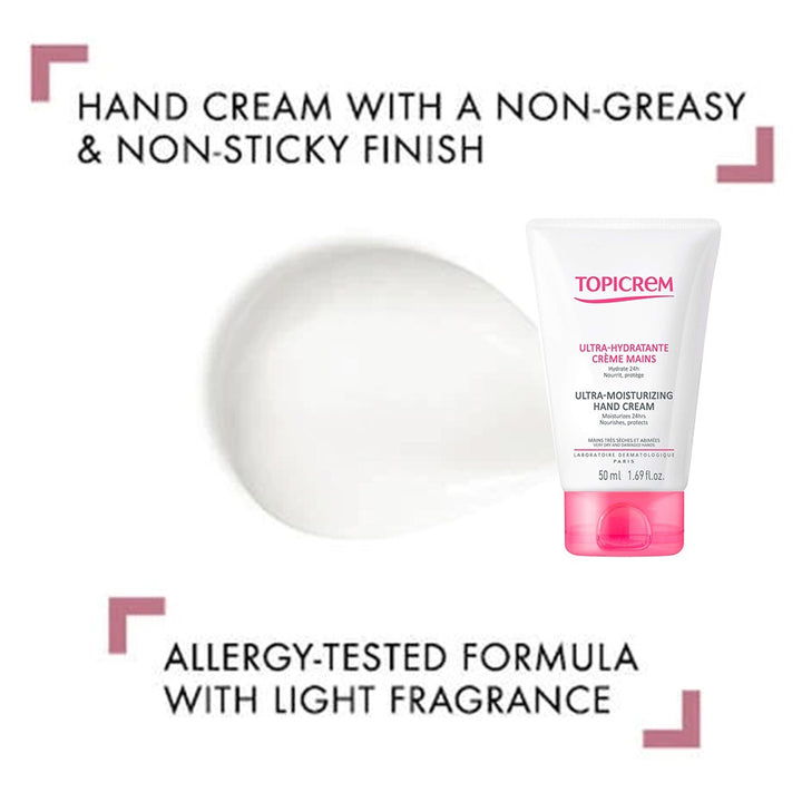 Topicrem Ultra-Moisturizing Hand Cream For Very Dry And Damaged Hands 50ml - Easy Pharmacy LLC