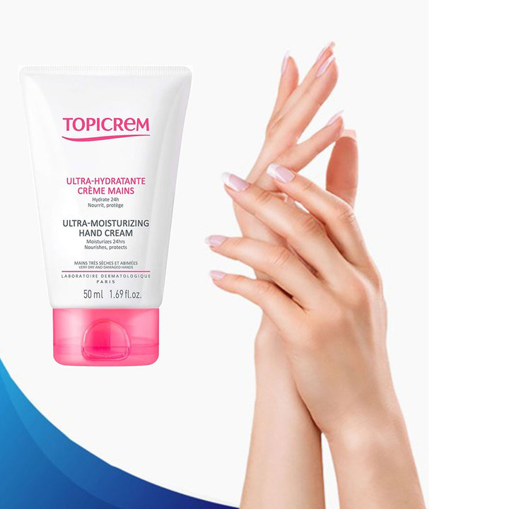 Topicrem Ultra-Moisturizing Hand Cream For Very Dry And Damaged Hands 50ml - Easy Pharmacy LLC