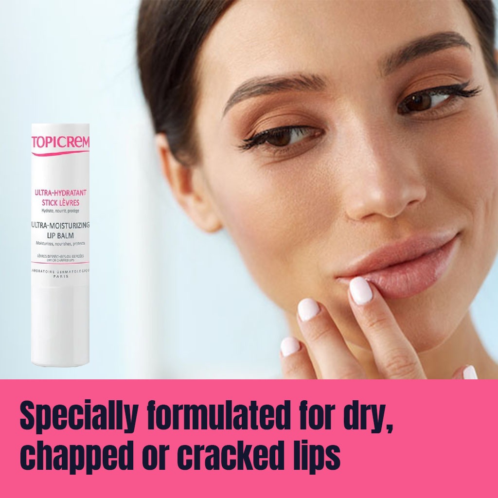 Topicrem Ultra-Moisturizing Lip Balm For Dry And Chapped Lips 5g - Easy Pharmacy LLC