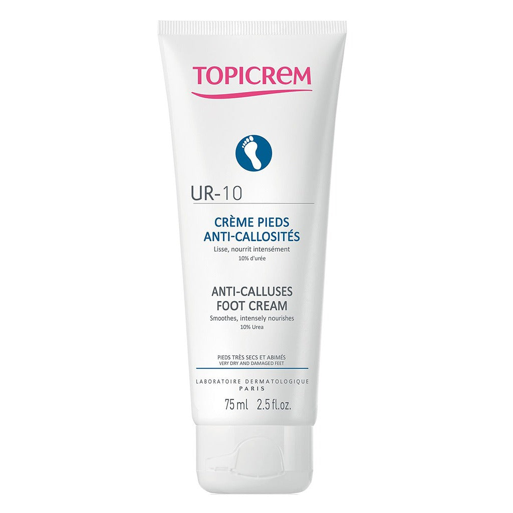 Topicrem UR 10 Anti-Callus Foot Cream For Very Dry And Damaged Feet 75ml - Easy Pharmacy LLC