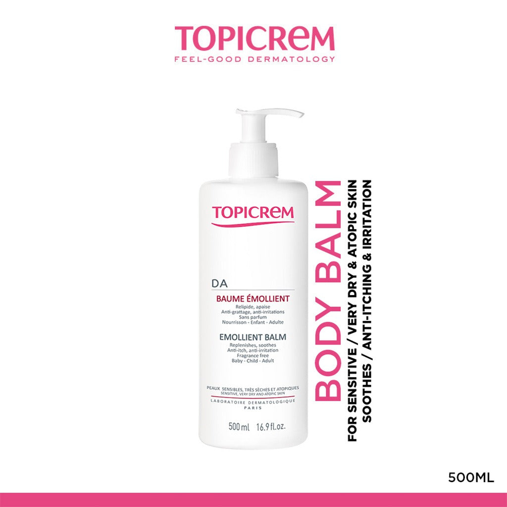 Topicrem DA Emollient Balm For Sensitive, Atopic & Very Dry Skin 500ml - Easy Pharmacy LLC