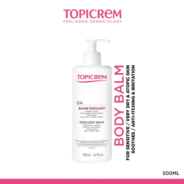 Topicrem DA Emollient Balm For Sensitive, Atopic & Very Dry Skin 500ml - Easy Pharmacy LLC