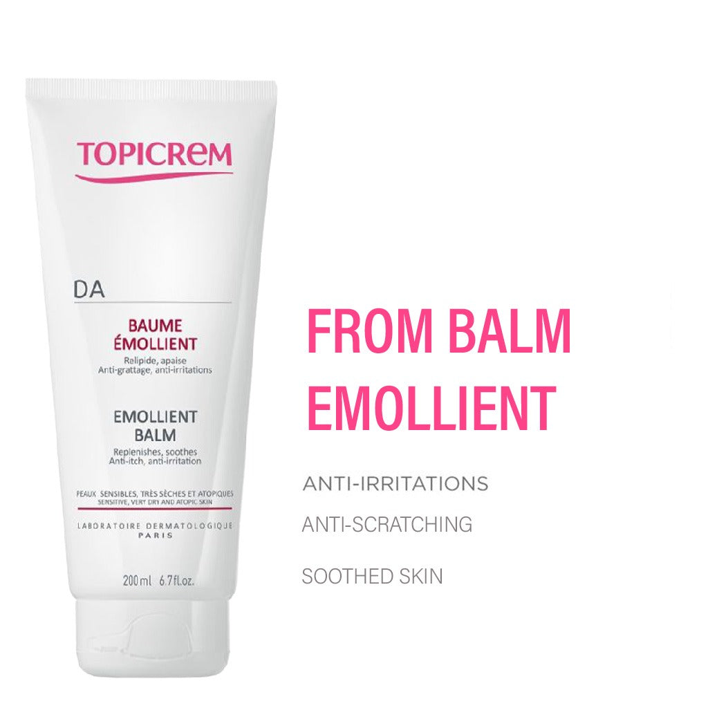 Topicrem DA Emollient Balm For Sensitive, Atopic & Very Dry Skin 200ml - Easy Pharmacy LLC