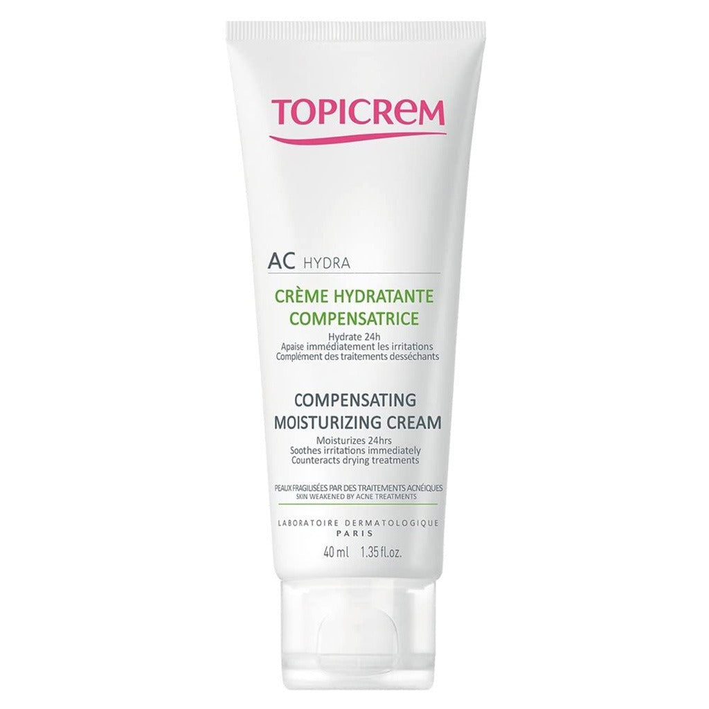 Topicrem AC Hydra Compensating Moisturizing Cream For Skin Weakened By Acne Treatments 40ml - Easy Pharmacy LLC