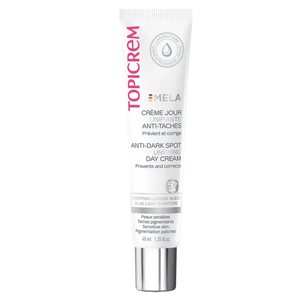 Topicrem Mela Anti-Dark Spot Unifying Day Cream For Sensitive Skin With Pigmentation SPF 50+ 40ml - Easy Pharmacy LLC