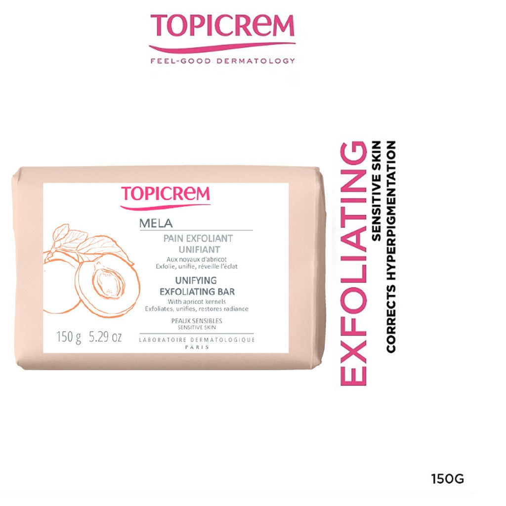 Topicrem Mela Unifying Exfoliating Bar For Sensitive Skin 150g - Easy Pharmacy LLC