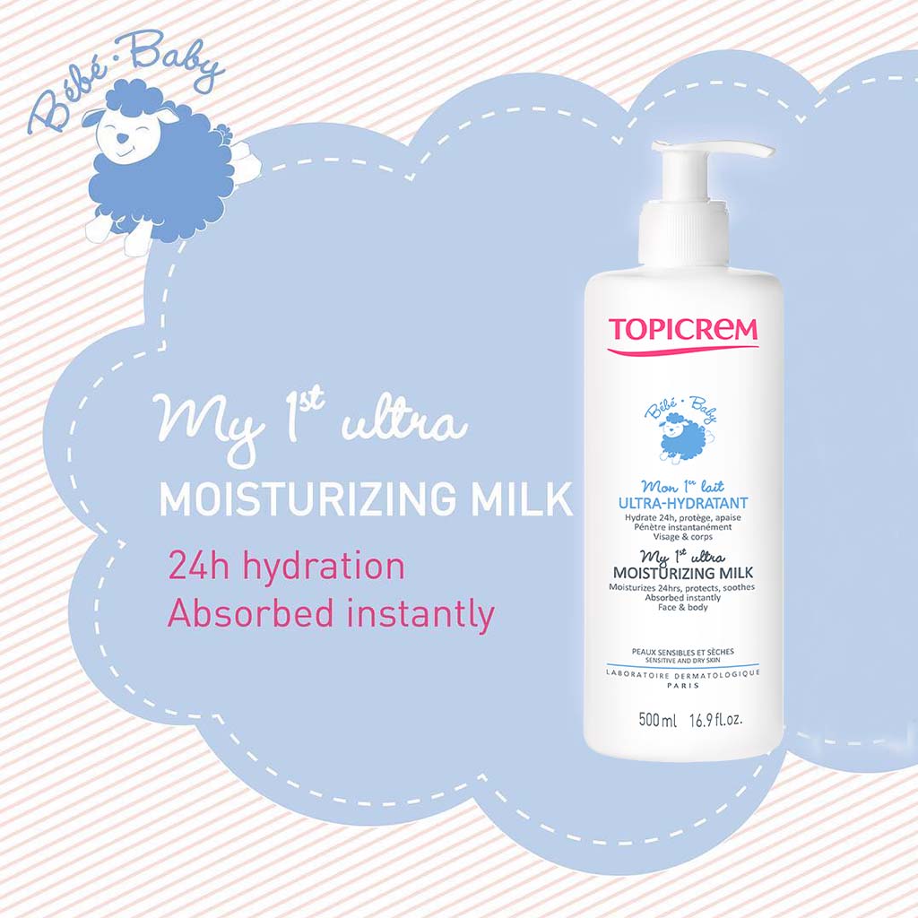 Topicrem Baby My 1st Ultra Moisturizing Milk For Sensitive & Dry Skin 500ml - Easy Pharmacy LLC