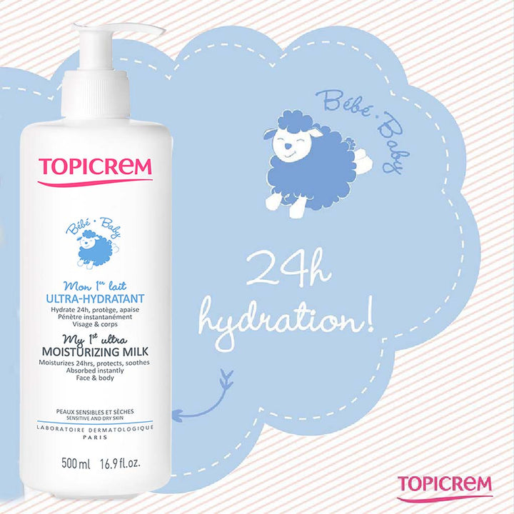 Topicrem Baby My 1st Ultra Moisturizing Milk For Sensitive & Dry Skin 500ml - Easy Pharmacy LLC