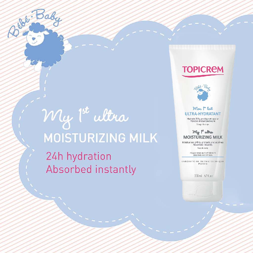 Topicrem Baby My 1st Ultra Moisturizing Milk For Sensitive & Dry Skin 200ml - Easy Pharmacy LLC