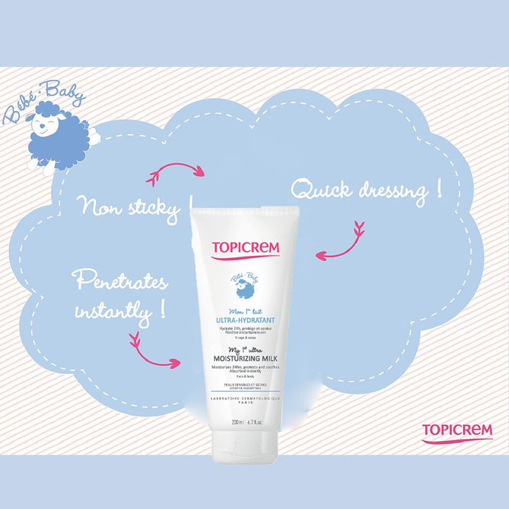 Topicrem Baby My 1st Ultra Moisturizing Milk For Sensitive & Dry Skin 200ml - Easy Pharmacy LLC