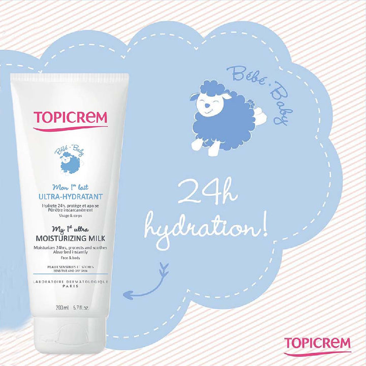 Topicrem Baby My 1st Ultra Moisturizing Milk For Sensitive & Dry Skin 200ml - Easy Pharmacy LLC